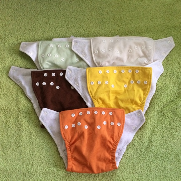Fuzzibunz Other - 5 Fuzzibunz Medium Pocket Diapers--Need Repair